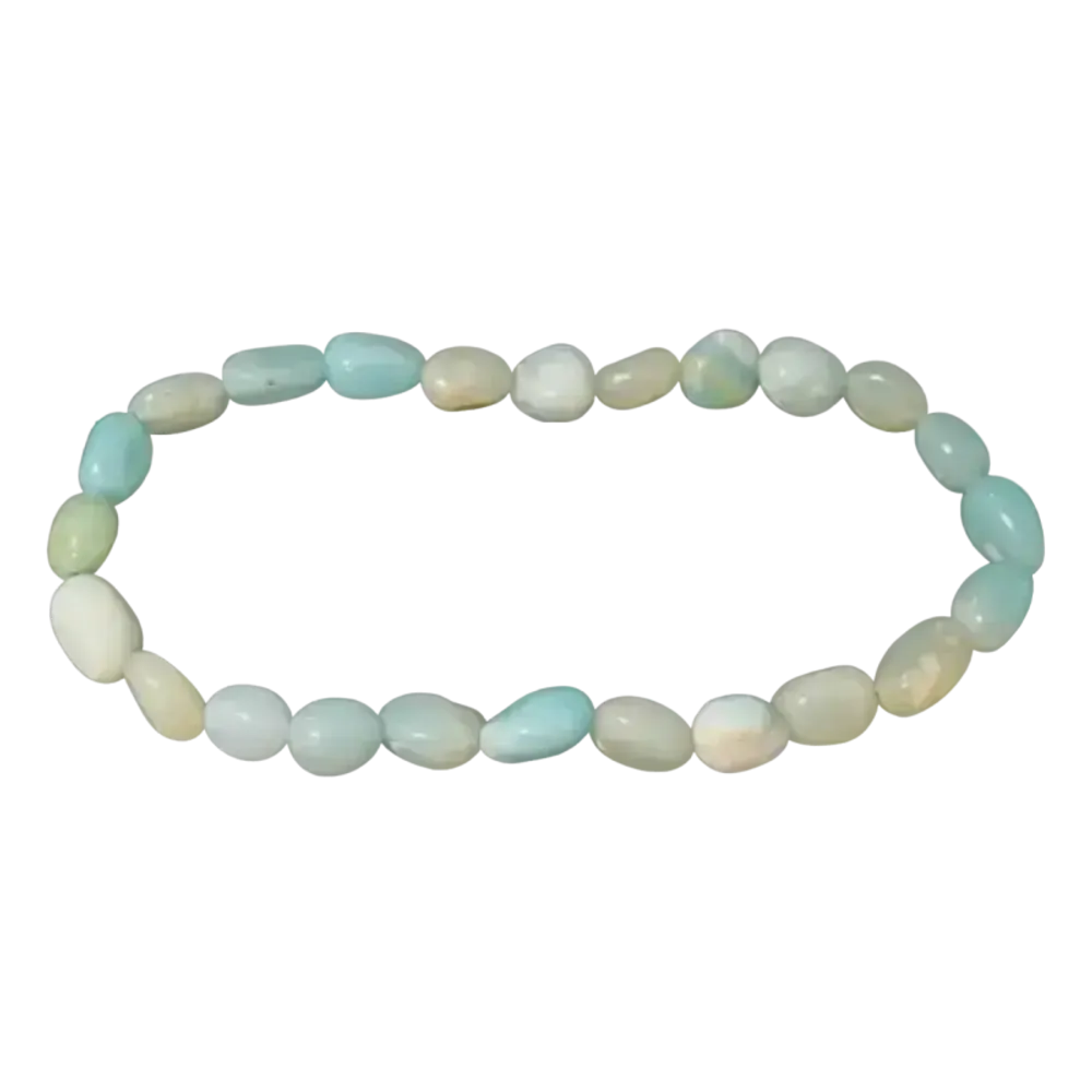 Bracelets - Peruvian Amazonite Bracelet A rolled stones - ARABESK