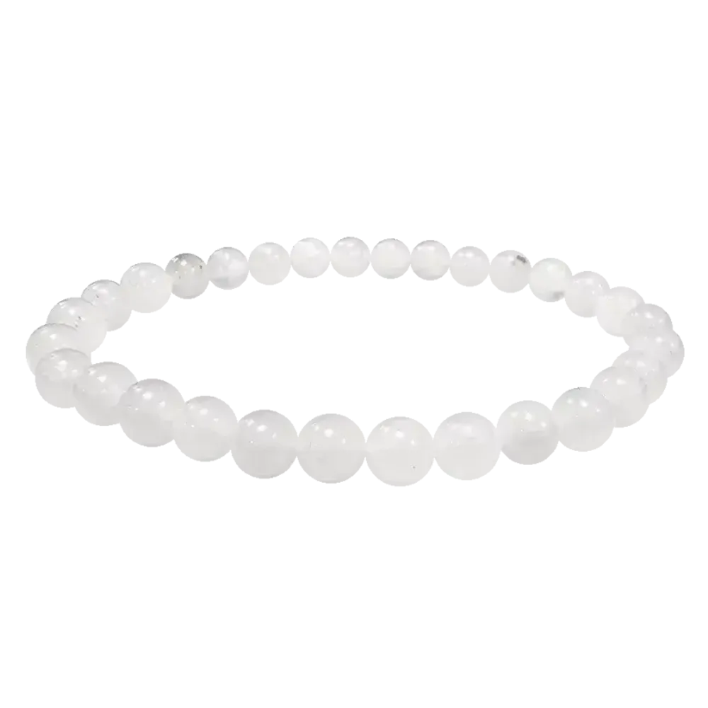 Bracelets - Bracelet Jade Blanc A perles 6mm - ARABESK