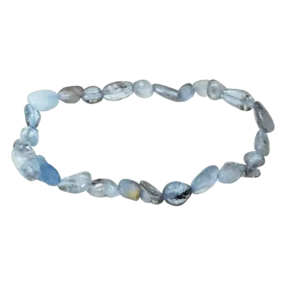 Bracelets - Bracelet Aigue Marine pierres roulées - ARABESK