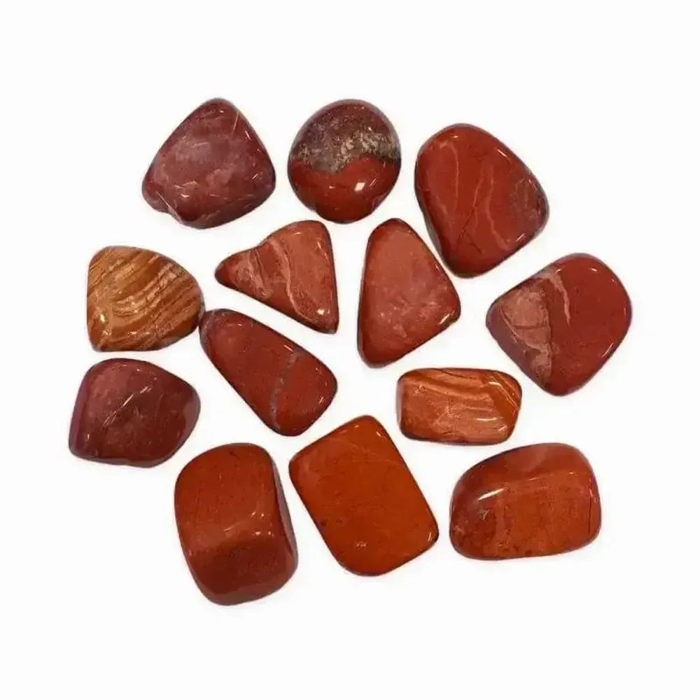 Jewelry - Red jasper AB tumbled stones 250g - ARABESK