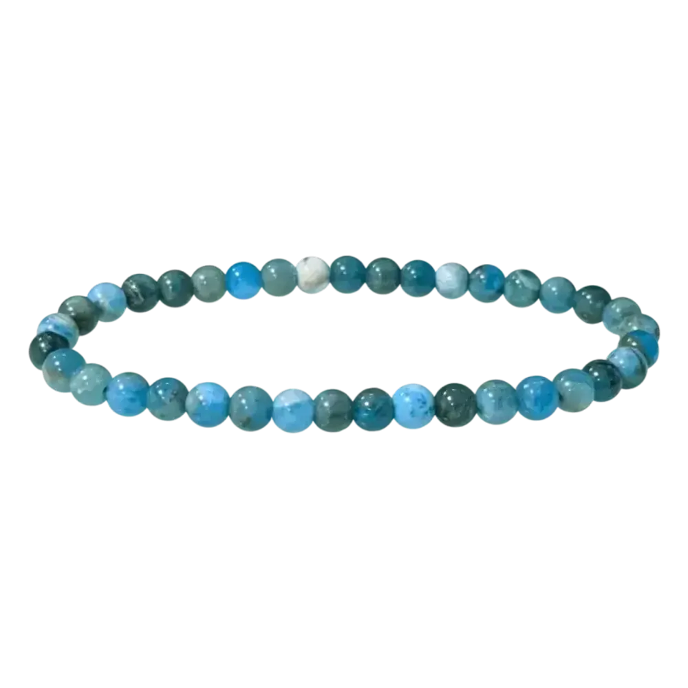 Bracelets - Blue Apatite AB 5mm pearls bracelet - ARABESK