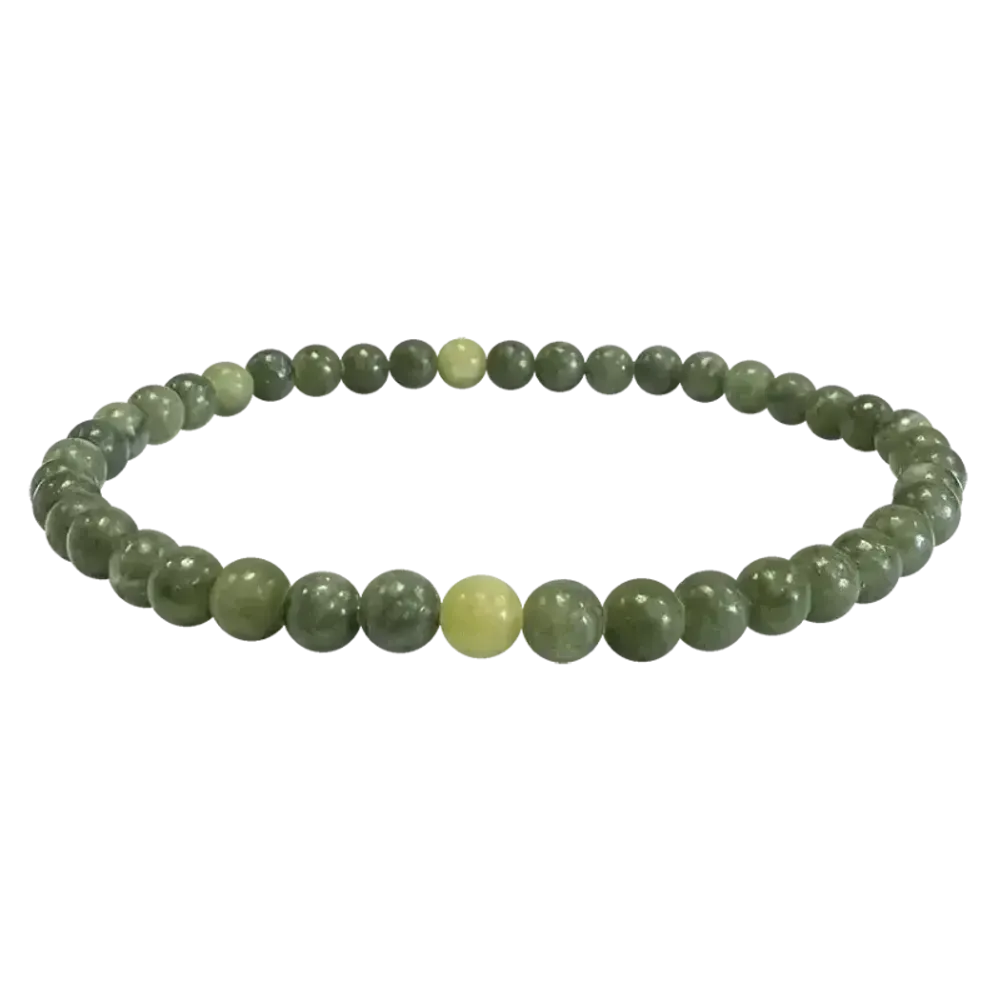 Bracelets - Bracelet Jade Nephrite A perles 4mm - ARABESK