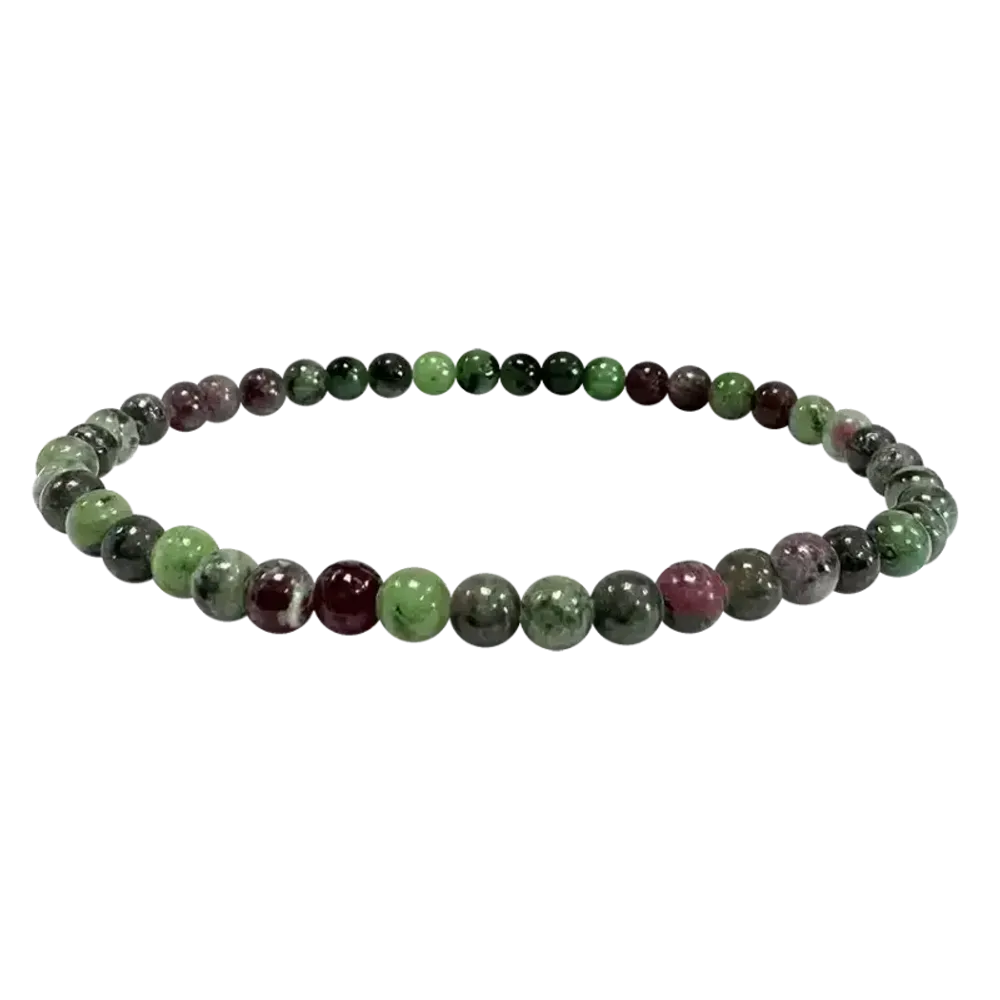 Bracelets - Bracelet Rubis Zoïsite A perles 4mm - ARABESK