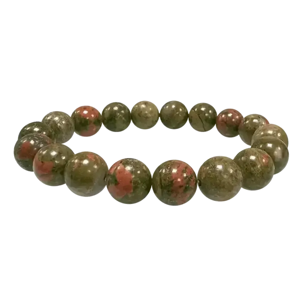 Bracelets - Bracelet Unakite perles 10mm - ARABESK