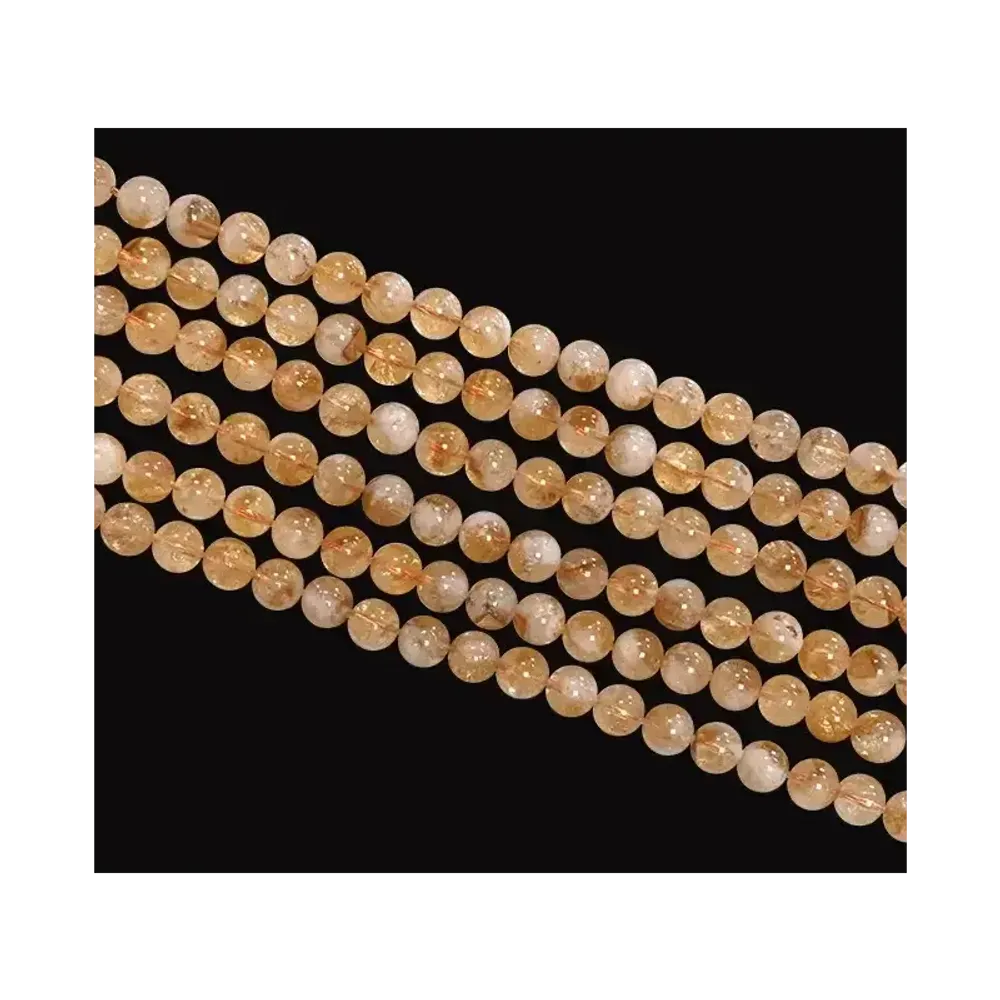 Jewelry - Heated Citrine A 10mm pearls on string - ARABESK