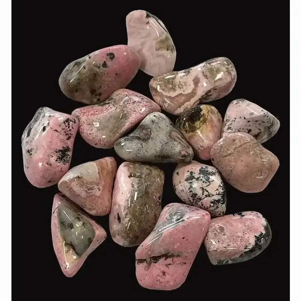 Jewelry - Rhodonite Peru AB tumbled stone 250g - ARABESK