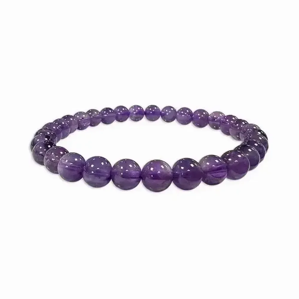 Bracelets - Bracelet Amethyste AA perles 6-7mm - ARABESK