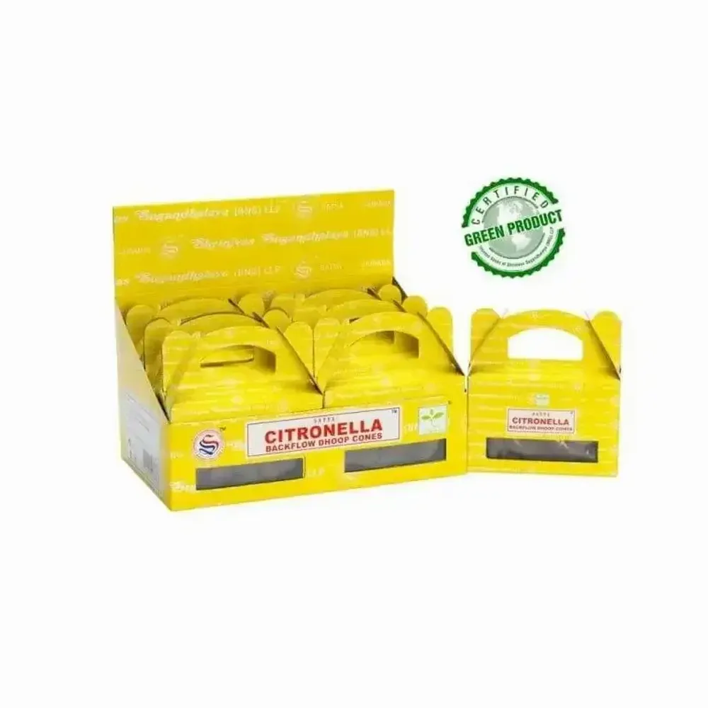 Scents - Backflow Cones Satya Citronella set of 6 - ARABESK