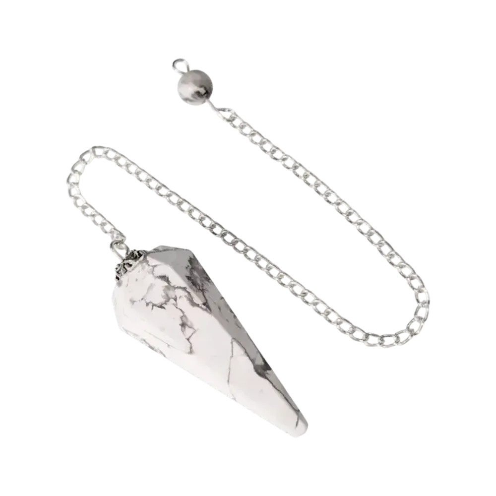 Jewelry - 6-sided Conical Howlite Pendulum - ARABESK