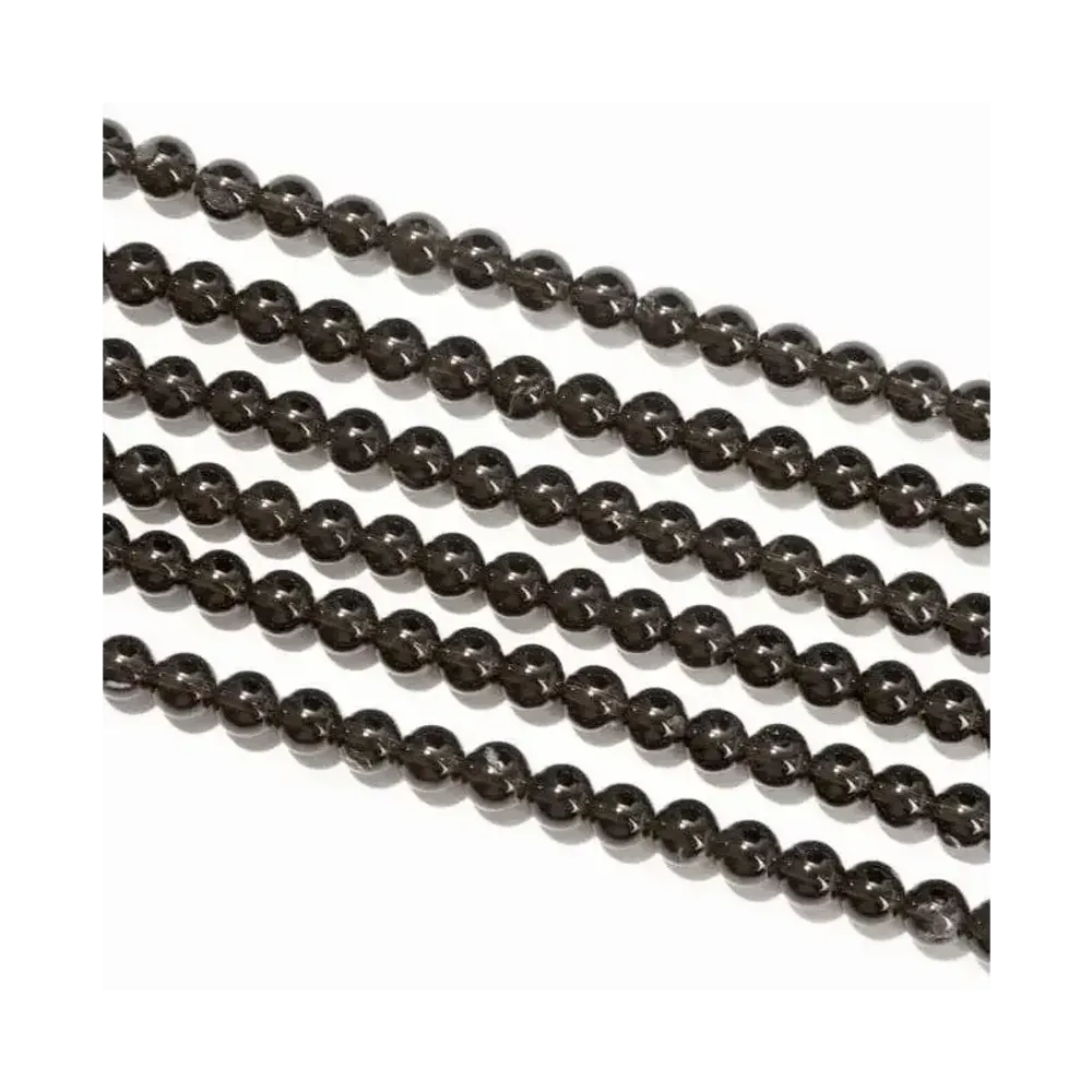 Bijoux - Cristal de roche fumé A perles 6mm sur fil 40cm - ARABESK