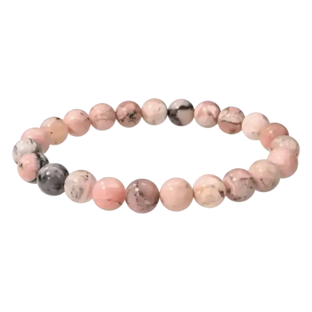 Bracelets - Pink Opal Bracelet beads 8-9mm - ARABESK
