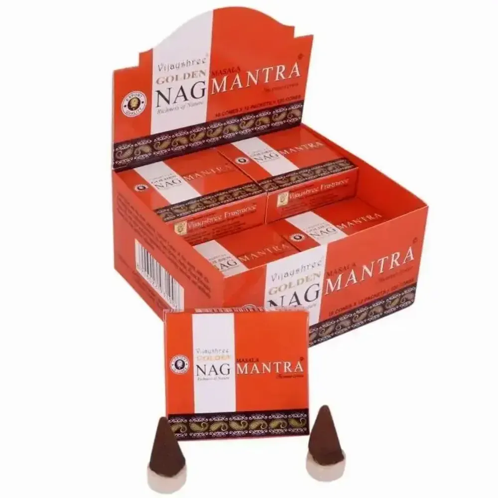 Scents - Vijayshree Golden Nag Mantra cones incense - ARABESK