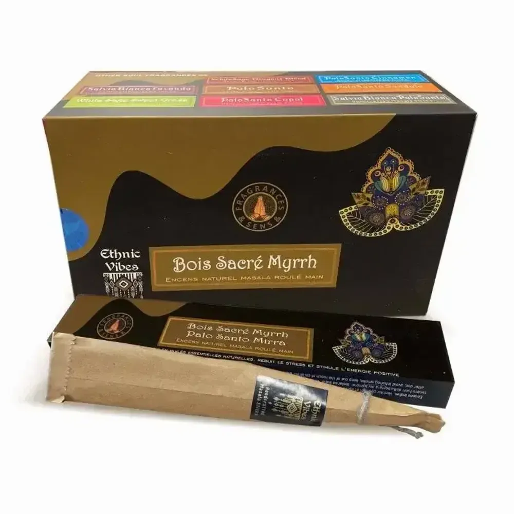 Scents - Fragrances & Sens Ethnic Vibes Palo Santo & Myrrh masala incense 15g - ARABESK