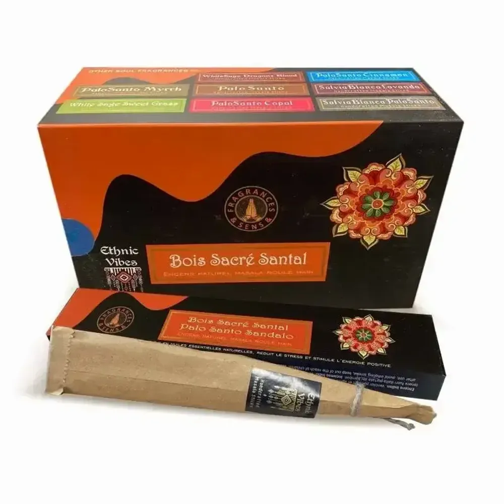 Scents - Fragrances & Sens Ethnic Vibes Palo Santo & Myrrh masala incense 15g - ARABESK