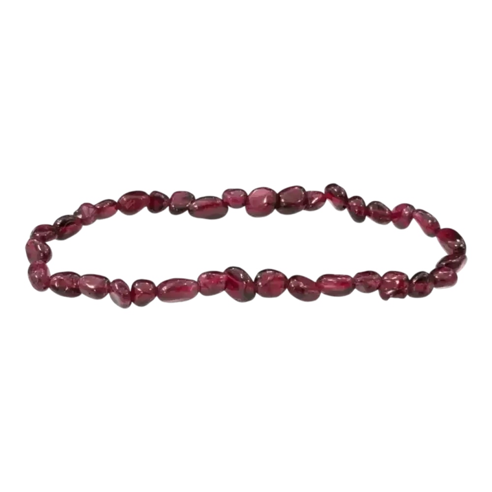 Bracelets - Red Garnet A tumbled stones bracelet - ARABESK