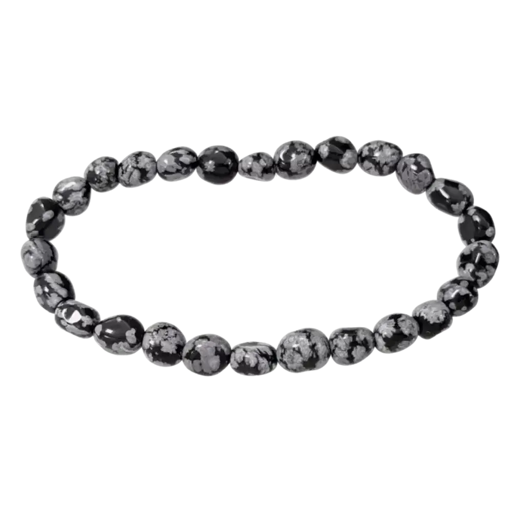 Bracelets - Bracelet Flocon de Neige pierres roulées - ARABESK