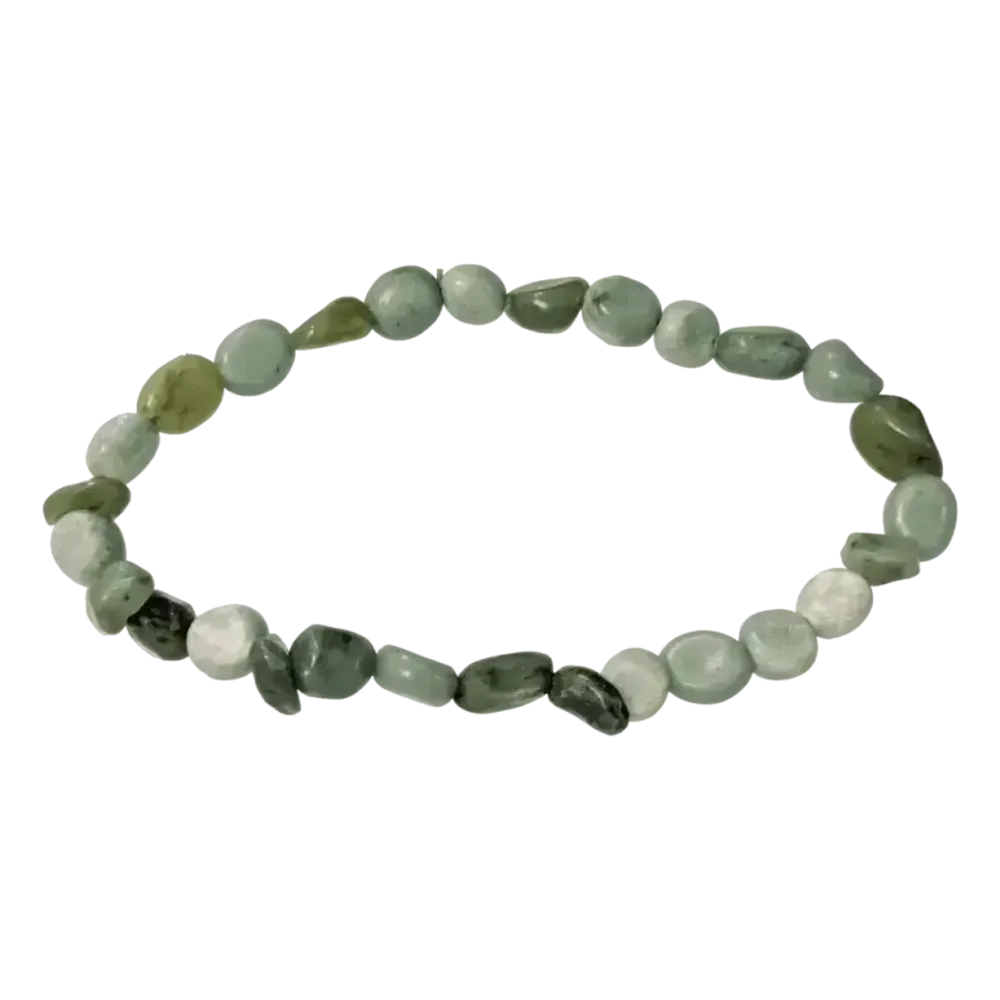 Bracelets - Jade Nephrite tumbled stone bracelet - ARABESK