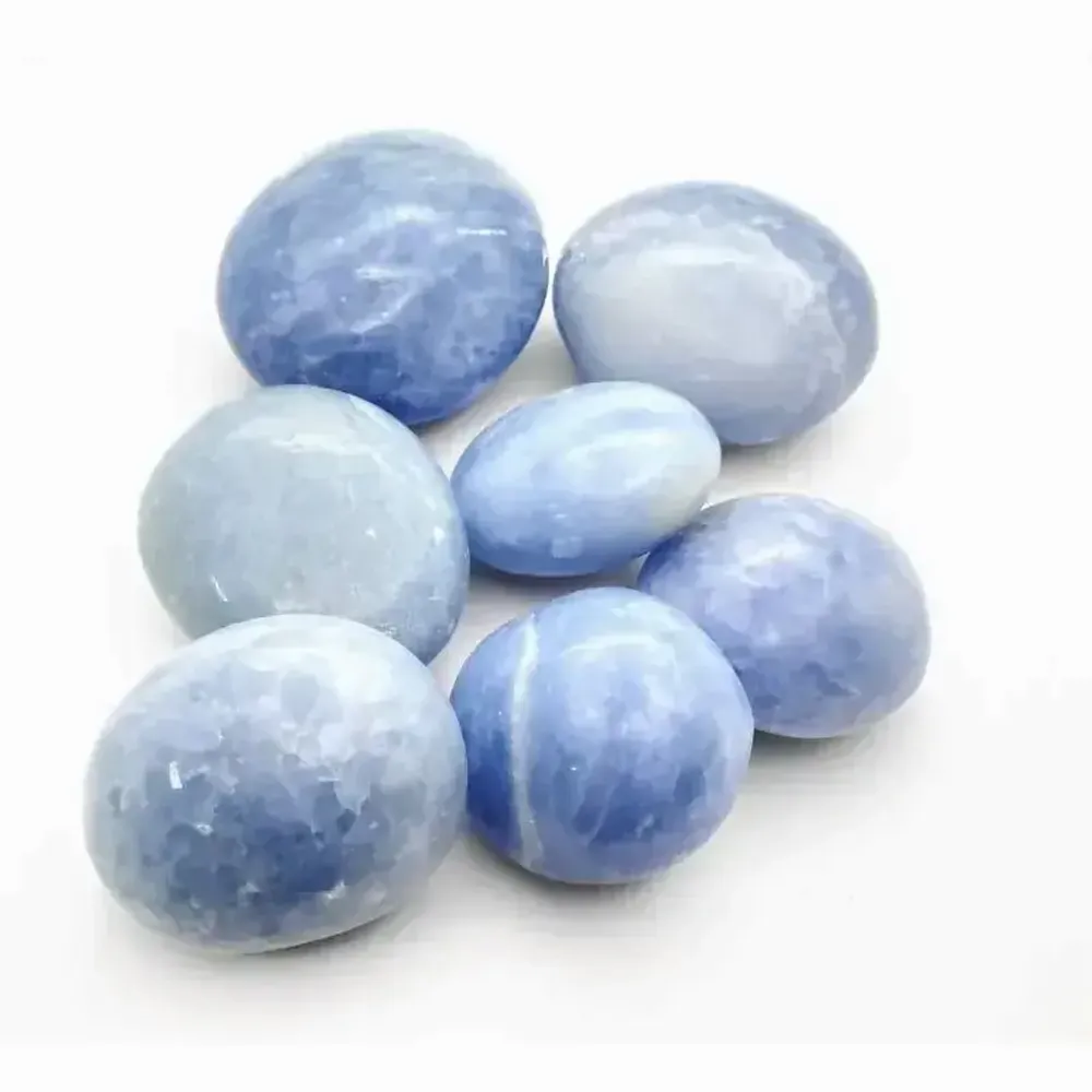 Jewelry - Blue Calcite Pebbles Rolled 1Kg - ARABESK