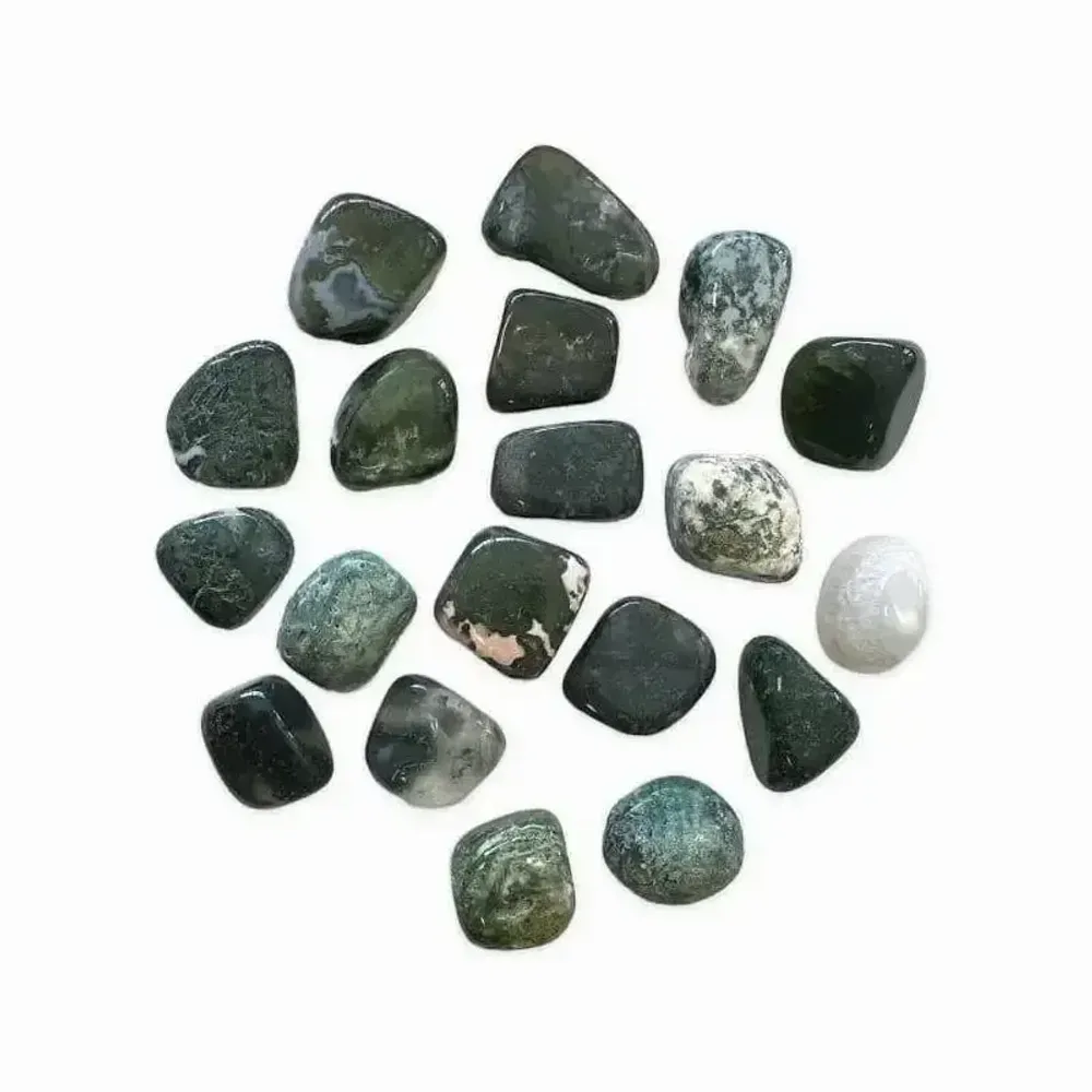 Bijoux - Agate Mousse AB pierres roulées 2-3cm 250g - ARABESK