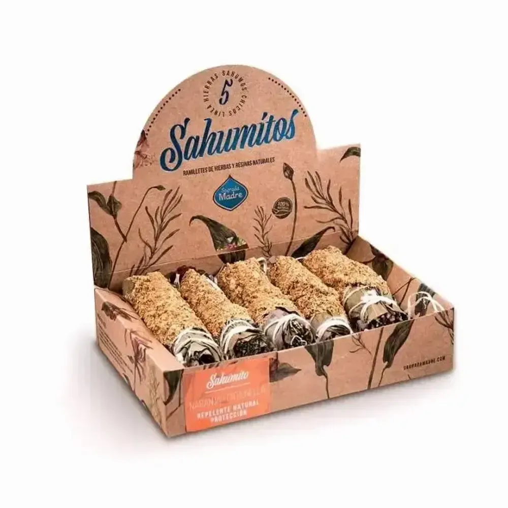 Senteurs - Sagrada Madre - Smudge Sahumitos x 5 Orange Citronelle - ARABESK