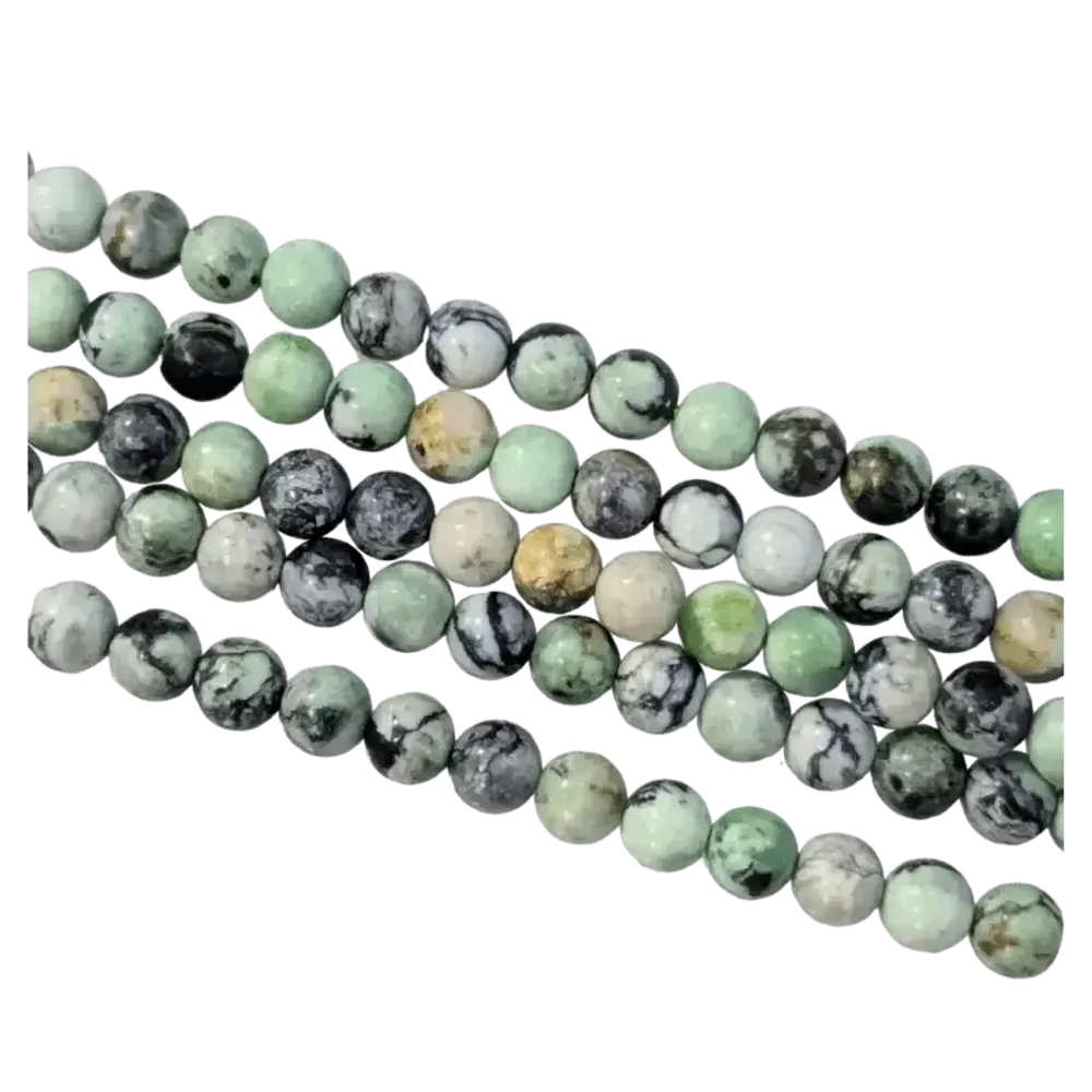 Jewelry - Variscite A 6mm pearls on string - ARABESK
