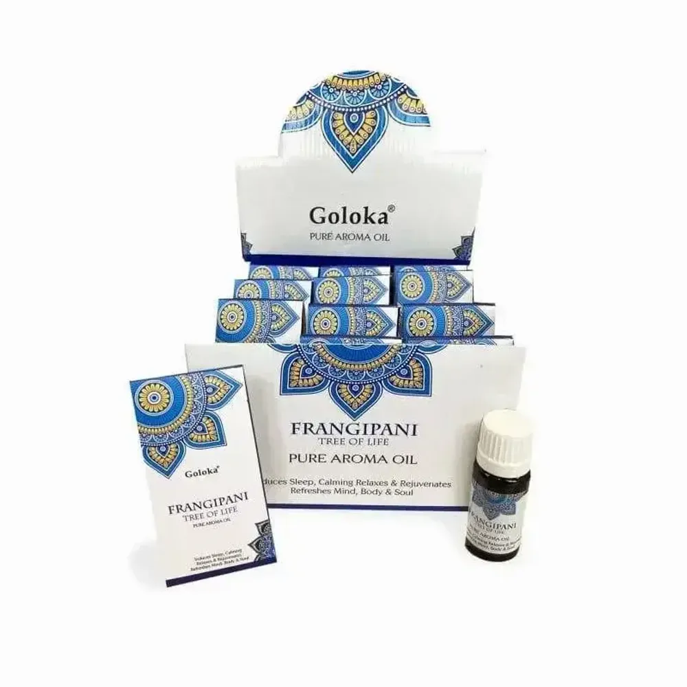 Senteurs - Huile parfumée Goloka Frangipani 10mL x 12 - ARABESK