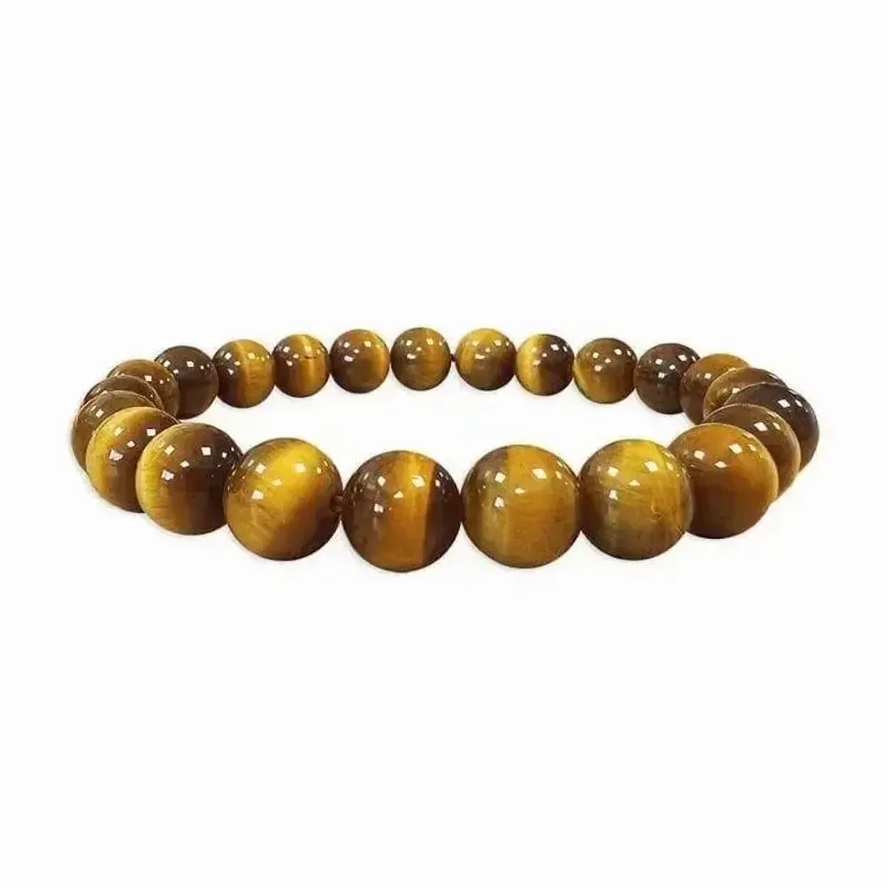 Bracelets - Tiger Eye Bracelet AAA beads 8-8.5mm - ARABESK