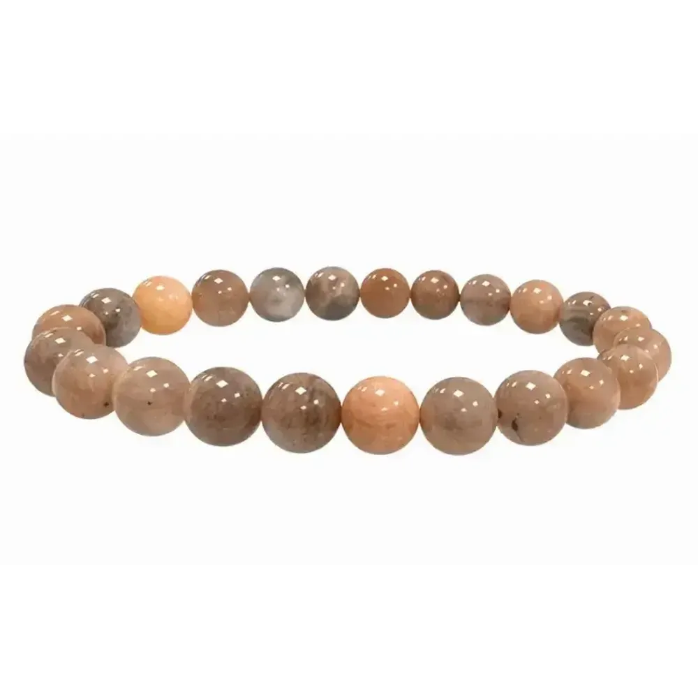 Bracelets - Bracelet Pierre de Lune Noire A perles 8-9mm - ARABESK