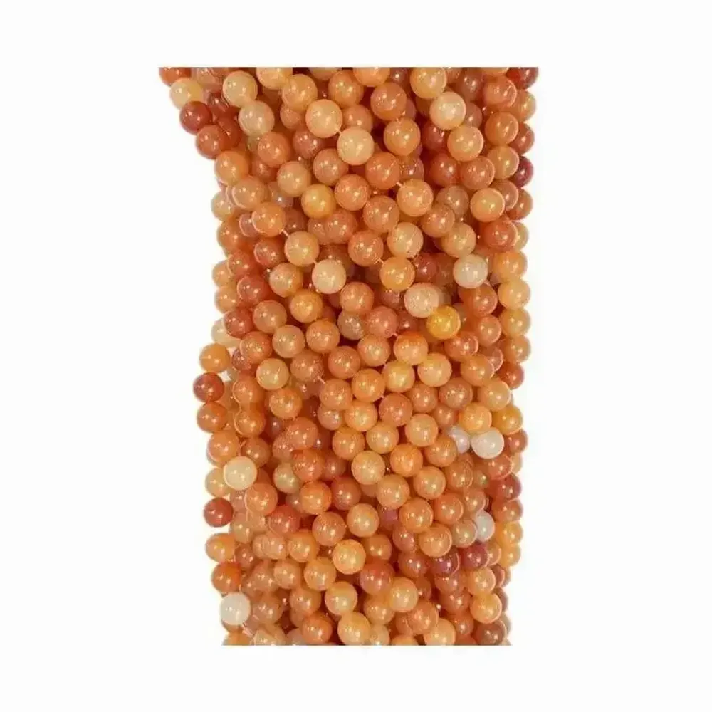 Bijoux - Aventurine Orange A perles 8mm sur fil 40cm - ARABESK