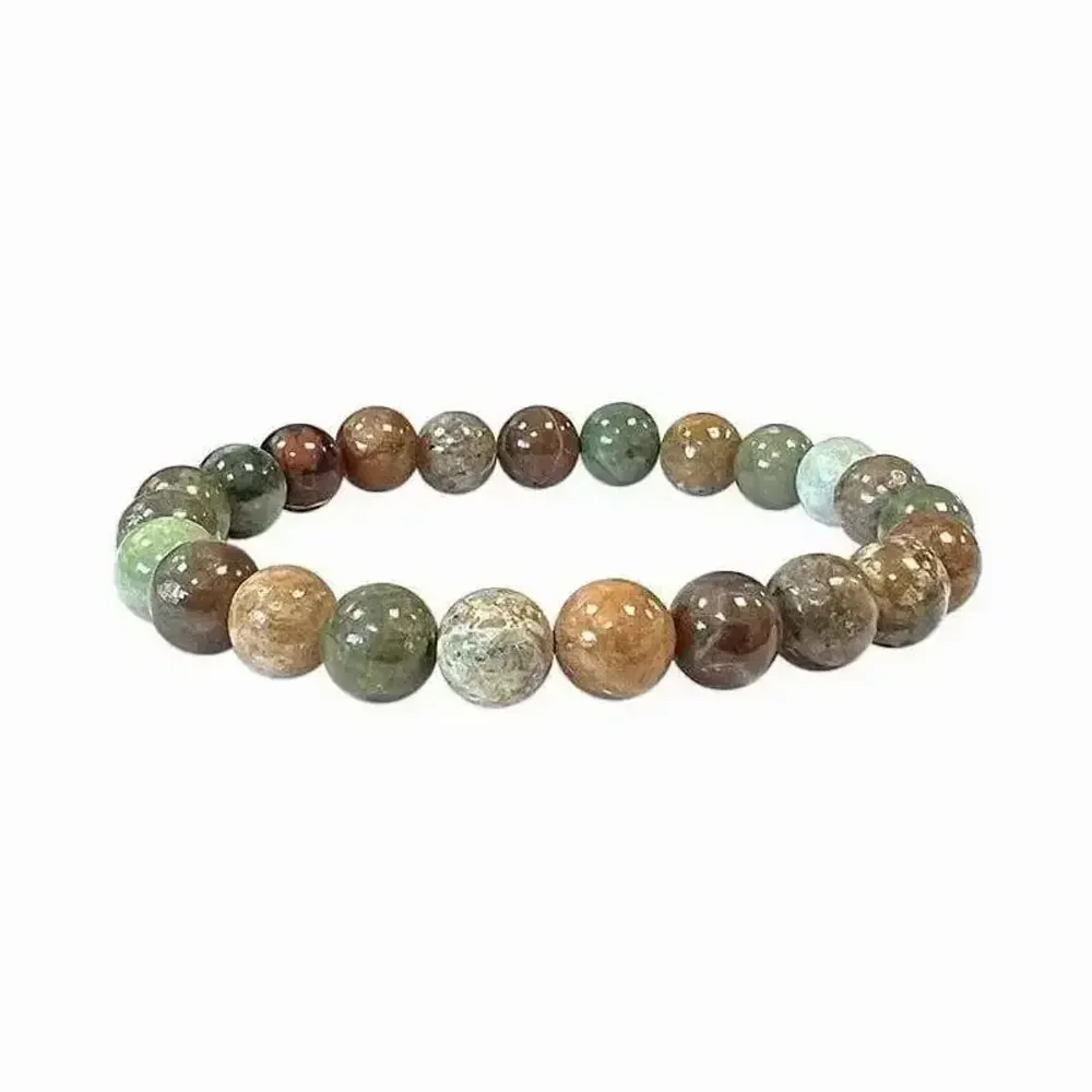 Bracelets - Bracelet Green Opal beads 8mm - ARABESK