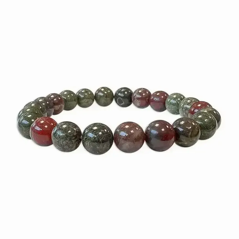Bracelets - Dragon's Blood Jasper Bracelet A 8-9mm Beads - ARABESK