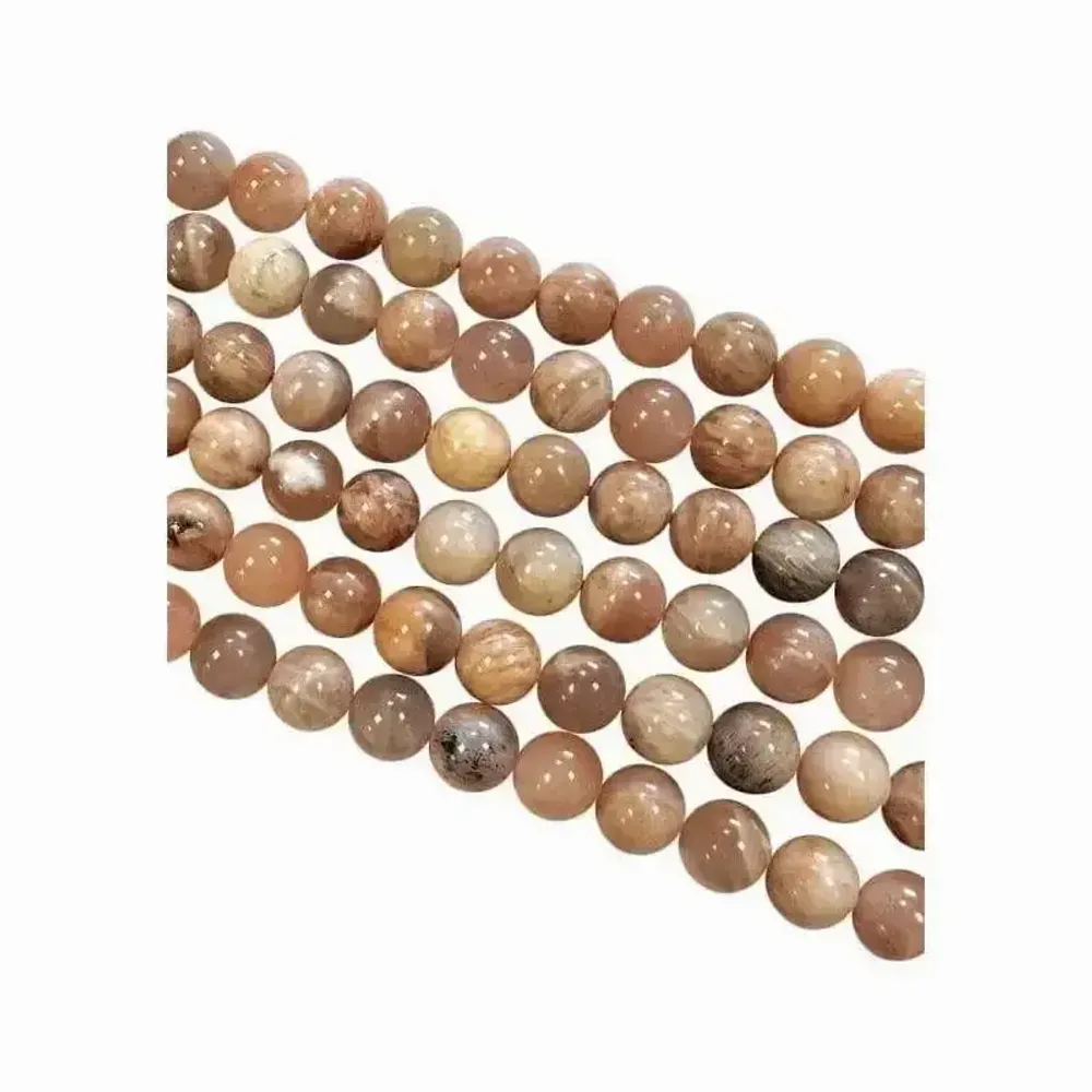 Bijoux - Pierre de lune adulaire multicolore perles 8mm sur fil 40cm - ARABESK