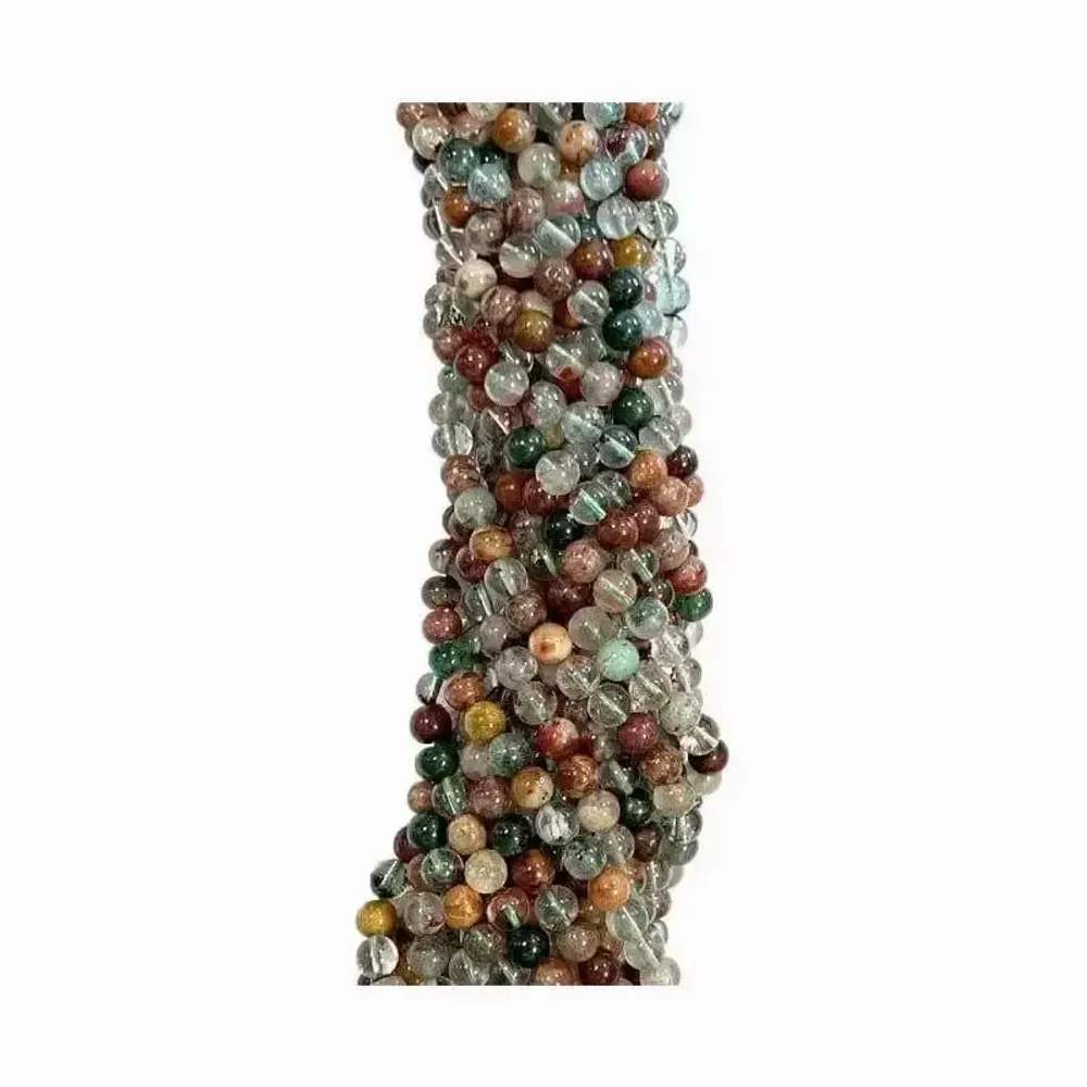 Jewelry - Multicolor Rutile Rock Crystal beads A 6mm on 40cm wire - ARABESK