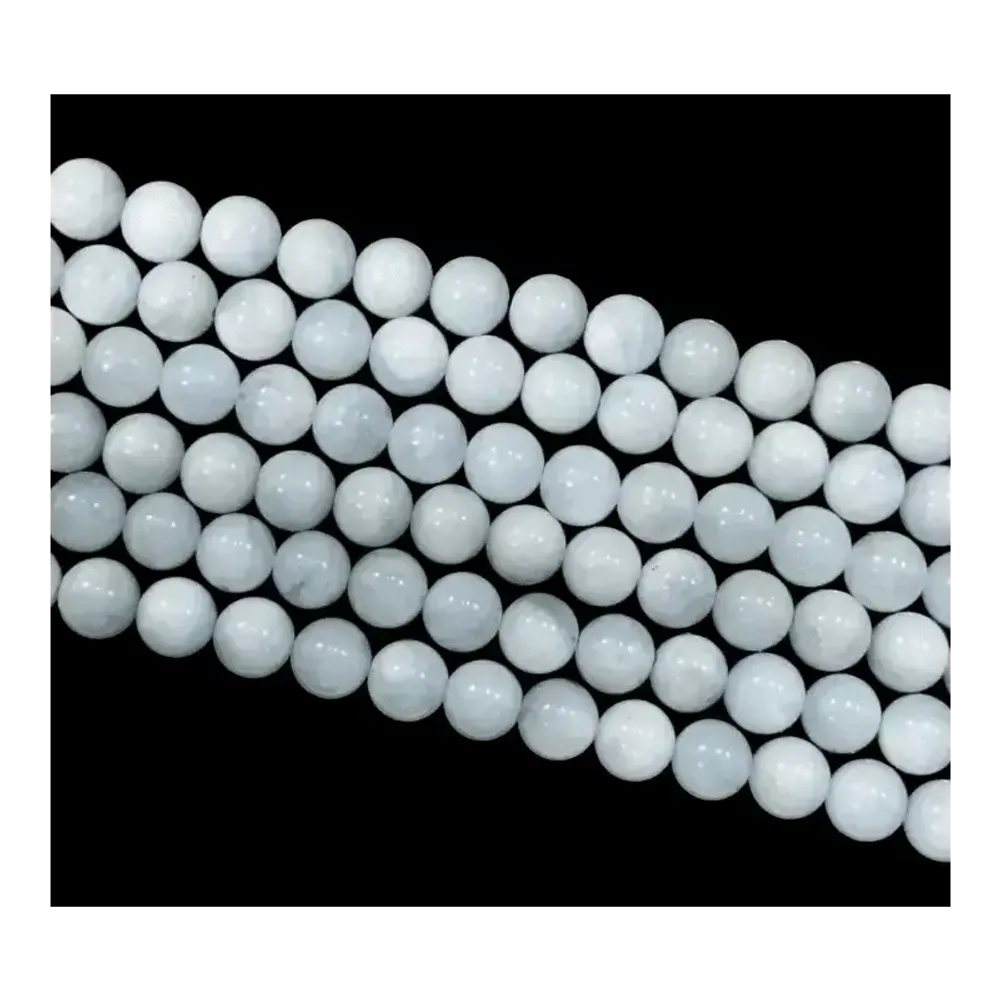 Bijoux - Aigue Marine A perles 8-8.5mm sur fil 40cm - ARABESK