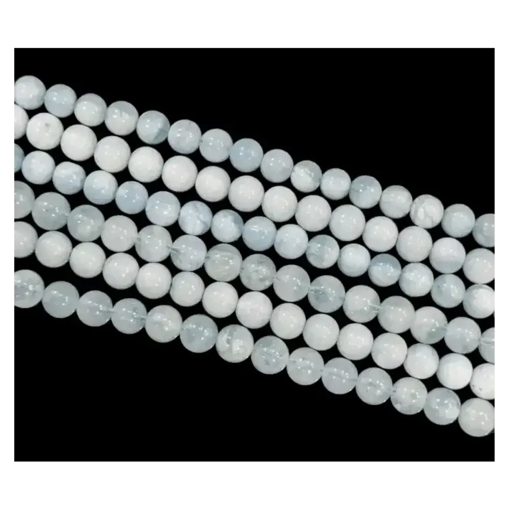 Jewelry - Aquamarine A beads 5.5-6.5mm on 40cm thread - ARABESK