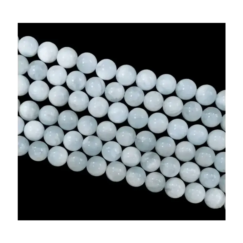 Jewelry - Aquamarine A 10mm pearls on string - ARABESK