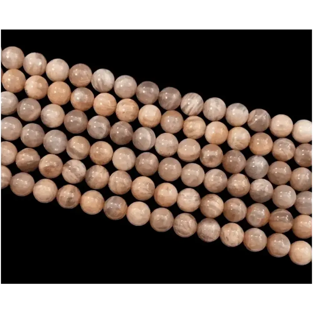 Jewelry - Black Moonstone AA beads 8mm 40cm Strand - ARABESK