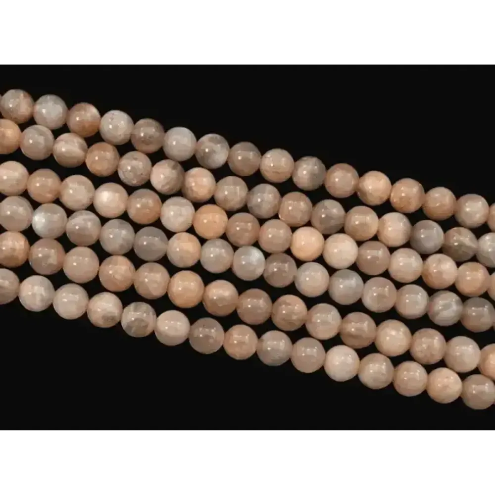 Jewelry - Black Moonstone AA beads 6mm 40cm Strand - ARABESK