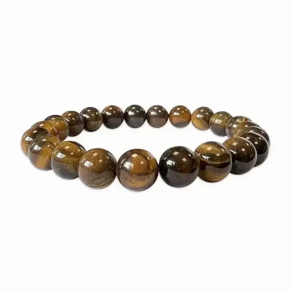 Bracelets - Tiger's eye 8mm pearls bracelet - ARABESK