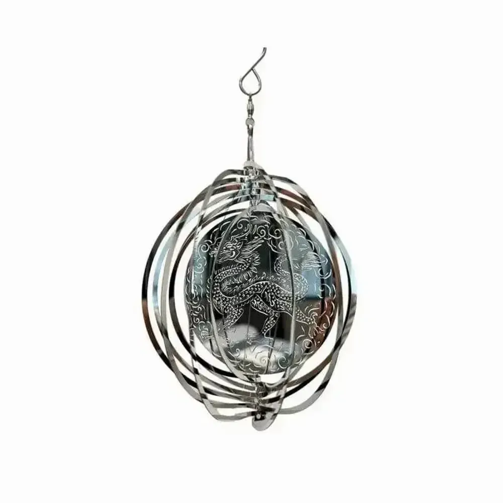 Decorative objects - Wind chime 3D steel dragon 15cm - ARABESK