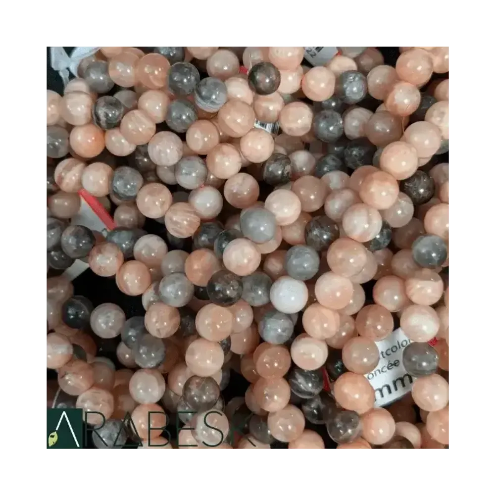 Jewelry - Dark Multcolor Moonstone A beads 6-7mm on 40cm string - ARABESK