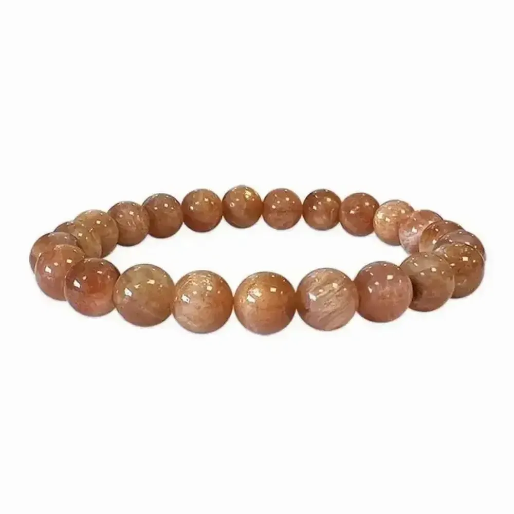 Bracelets - Golden Sun Stone Bracelet AA beads 8mm - ARABESK