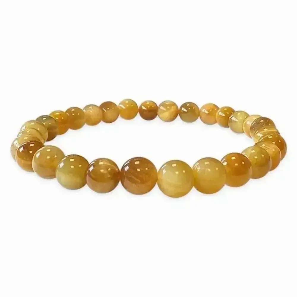 Bracelets - Oeil de tigre Doré AA perles 6mm - ARABESK