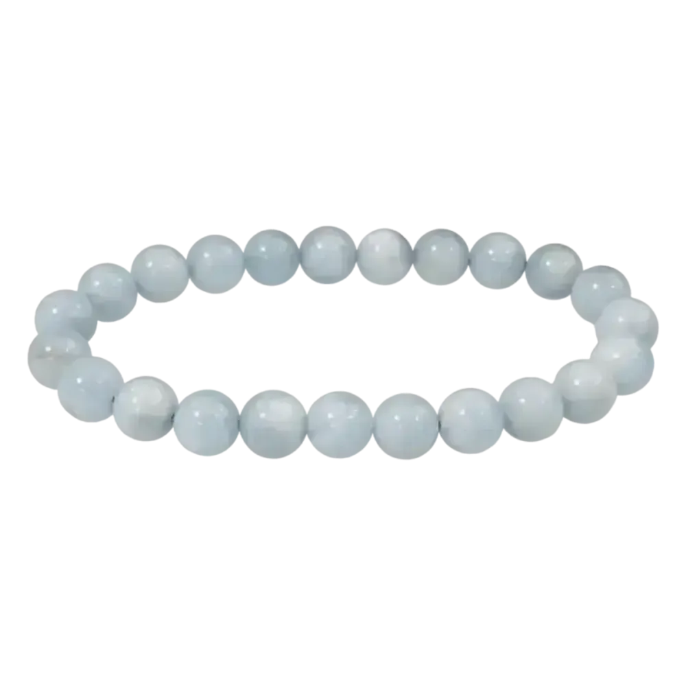 Bracelets - Bracelet Aigue Marine A perles 8mm - ARABESK