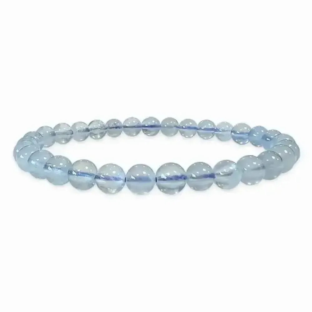 Bracelets - Aquamarine bracelet AA pearls 6-7mm - ARABESK