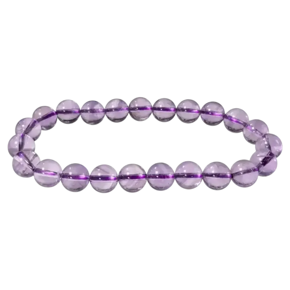 Bracelets - Amethyst AAA 8mm pearls bracelet - ARABESK