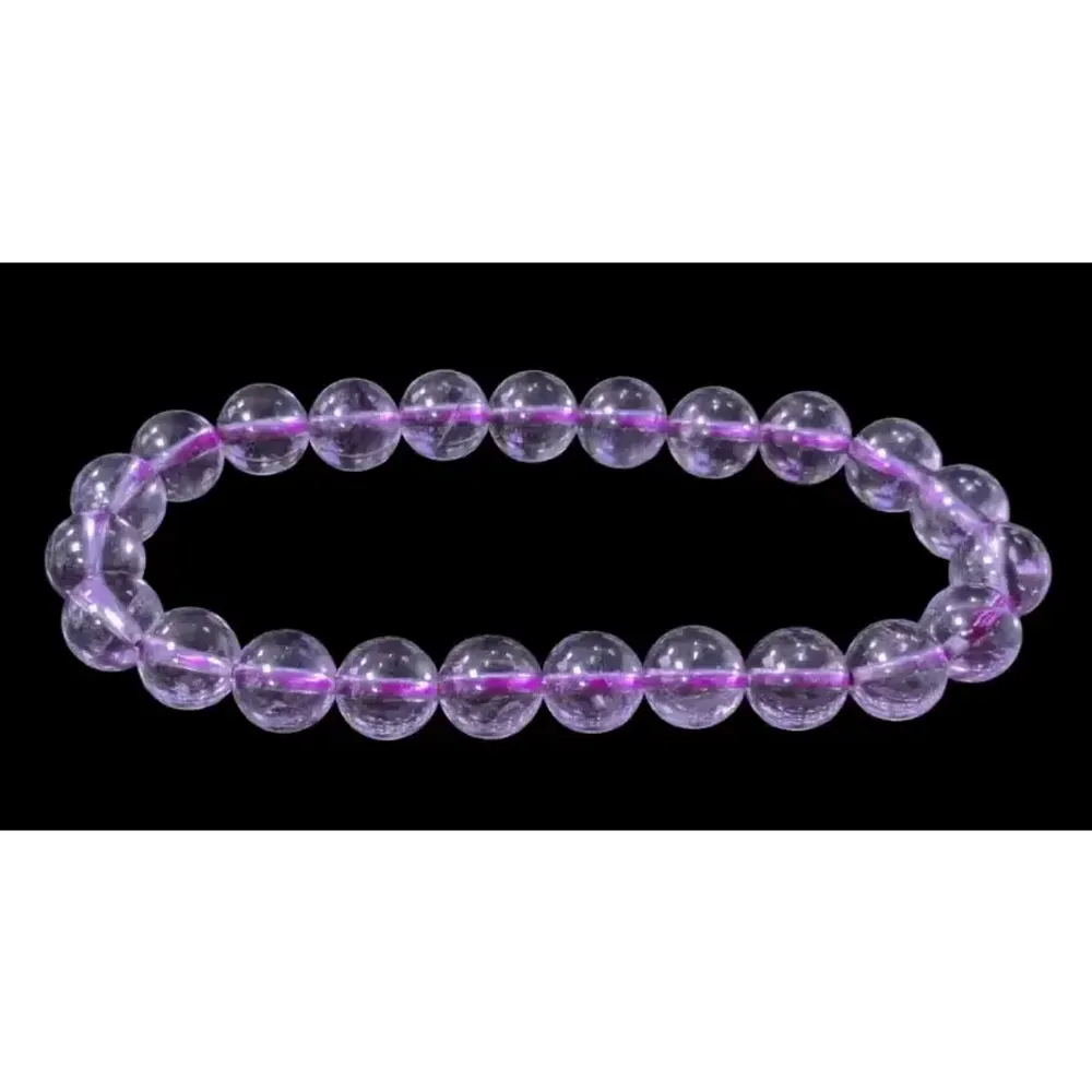 Bracelets - Amethyst AAA 8mm pearls bracelet - ARABESK