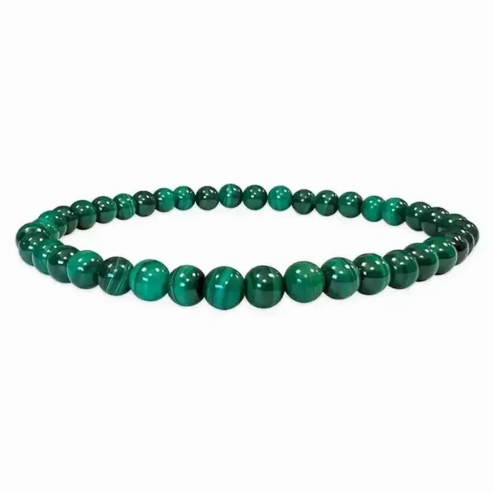 Bracelets - Malachite AA 4mm pearls bracelet - ARABESK