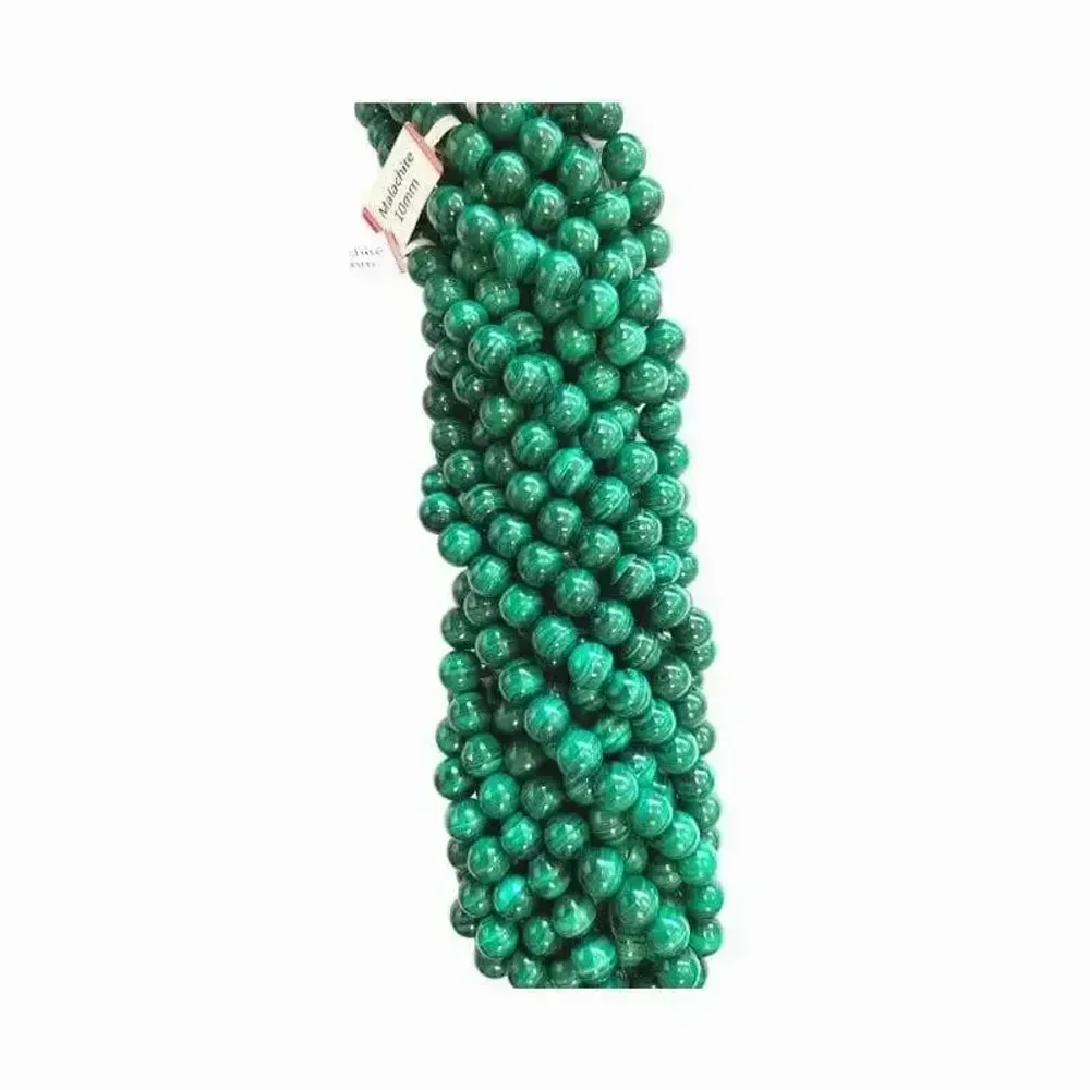 Jewelry - Malachite AA 10mm pearls on string - ARABESK