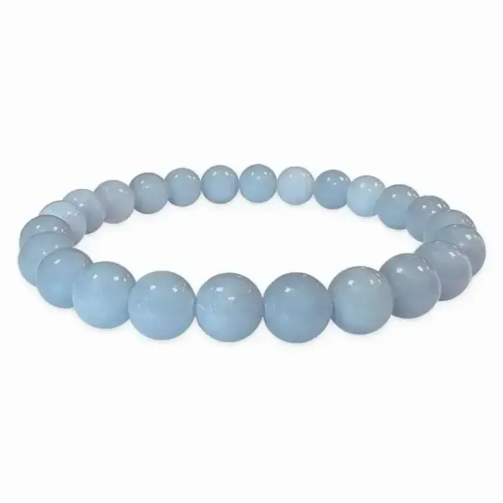 Bracelets - Bracelet Angelite A perles 8mm - ARABESK